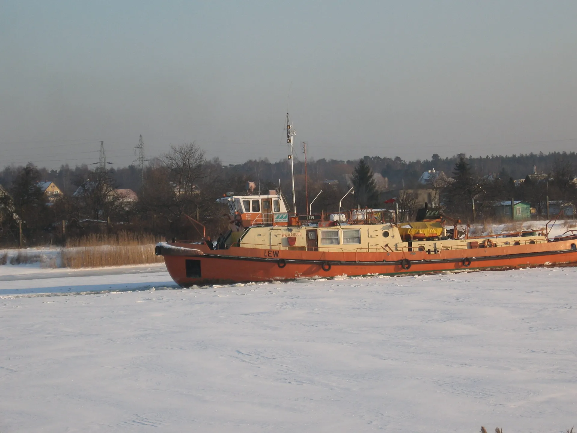 Lodołamanie na Zbiorniku Włocławskim